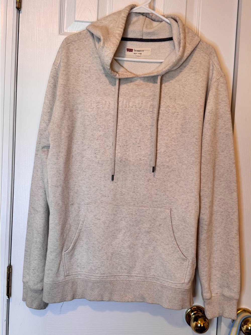 Levi's Women’s Cream Hooded Pullover Sweatshirt